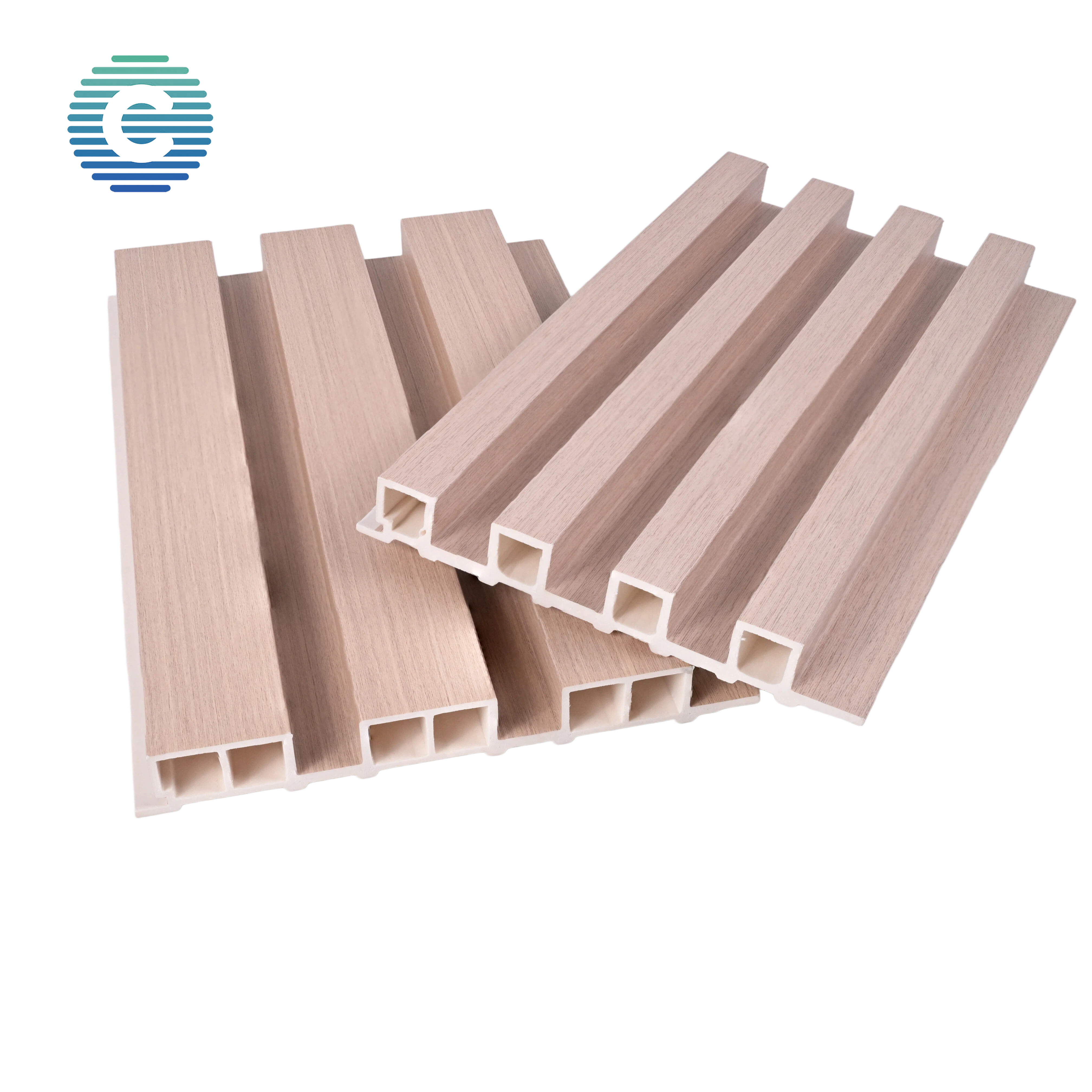 Waterproof, fire-resistant, anti-static modern design wooden grain PVC WPC decorative wall panel